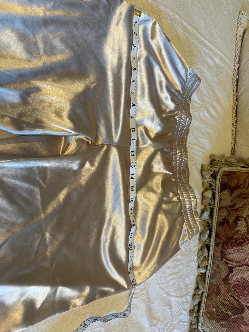 EUC Metallic Wide-Leg Lounge Pants - Silver Taupe So comfortable statement piece - Picture 2 of 9